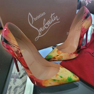 Authentic Christian Louboutin Multicolor Sexy Pumps